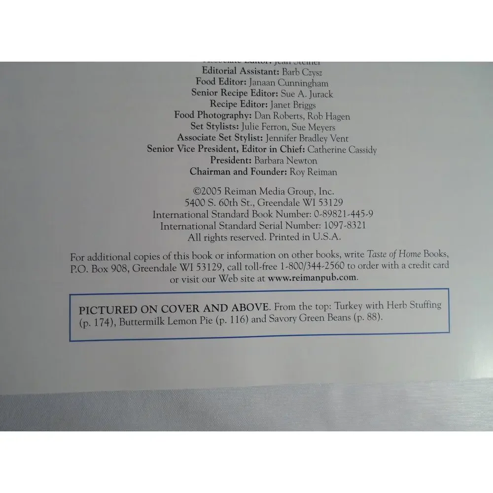 VTG Taste of Home, The Best of Country Cooking 2005 HC GrannyChic ComfortClassic